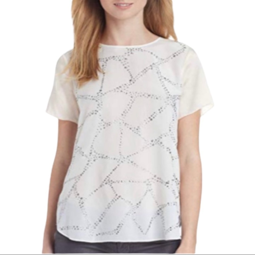 Rebecca Taylor Faceted embellished Top